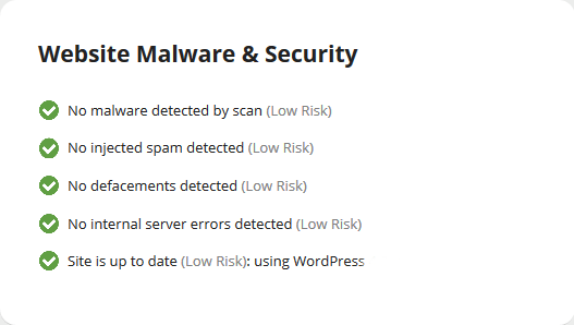 Website Malware & Security در وردپرس