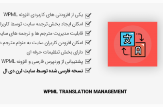 افزونه وردپرس WPML Translation Management - مدیریت مترجمان سایت
