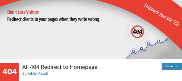افزونه وردپرس All 404 Redirect to Homepage