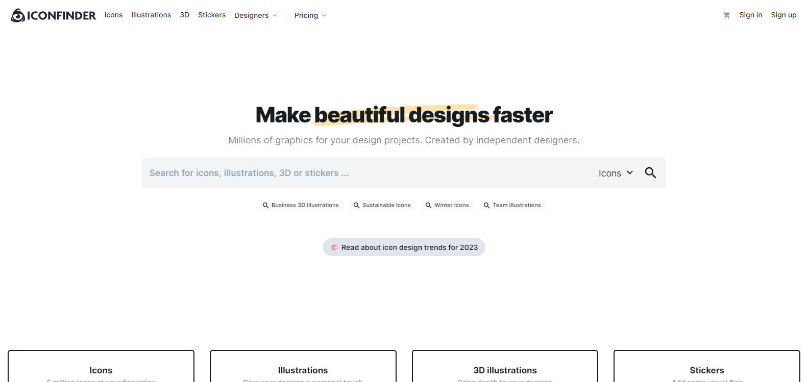 سایت Iconfinder.com