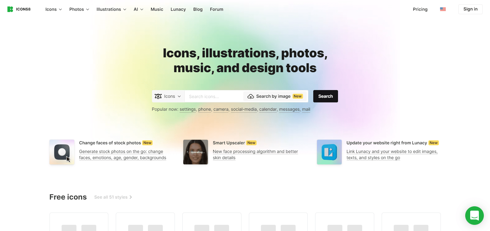 سایت Icons8.com