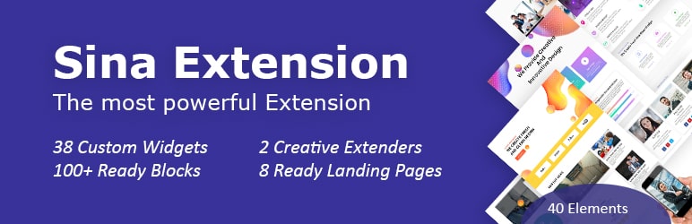 افزونه Sina Extension for Elementor