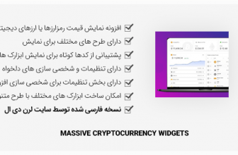 افزونه وردپرس Massive Cryptocurrency Widgets - نمایش قیمت رمز ارزها