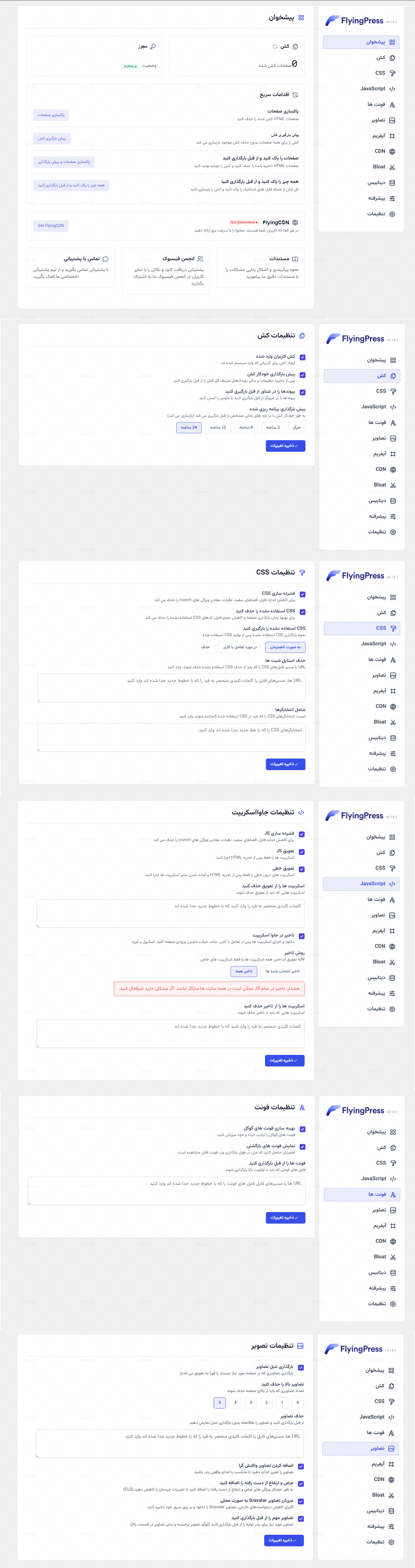 افزونه وردپرس FlyingPress