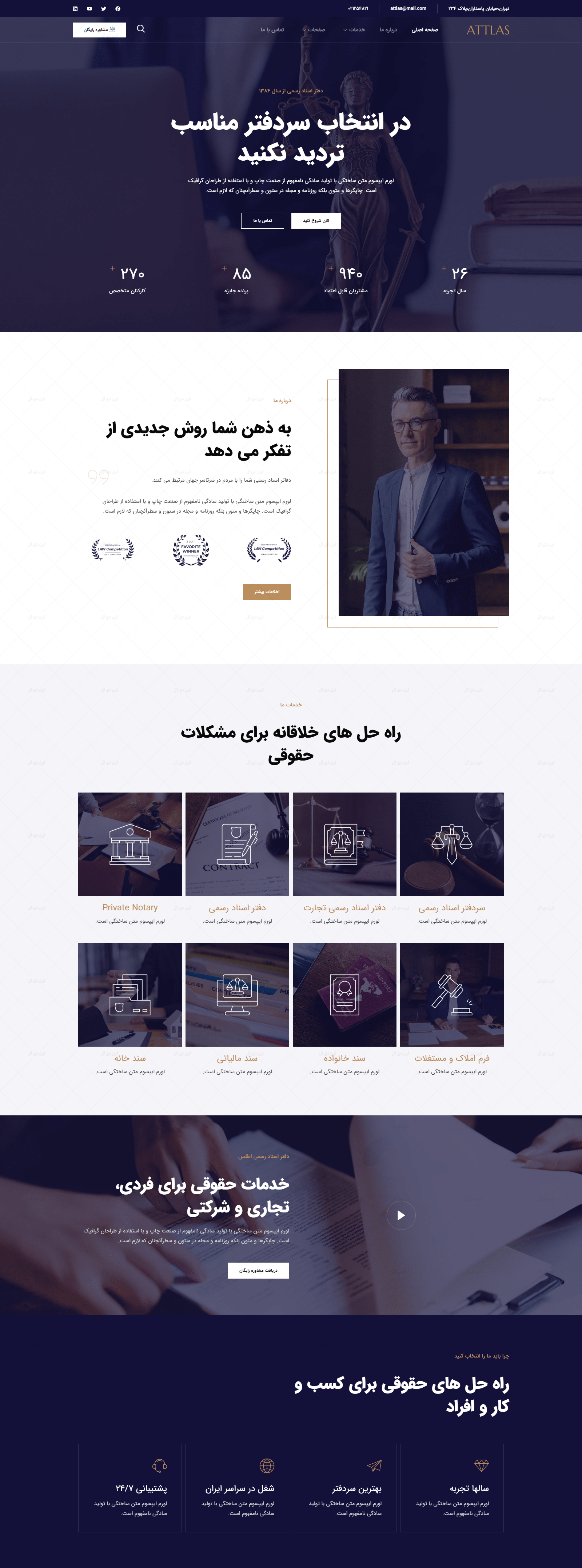 سایت آماده وکالت و دفتر اسناد رسمی