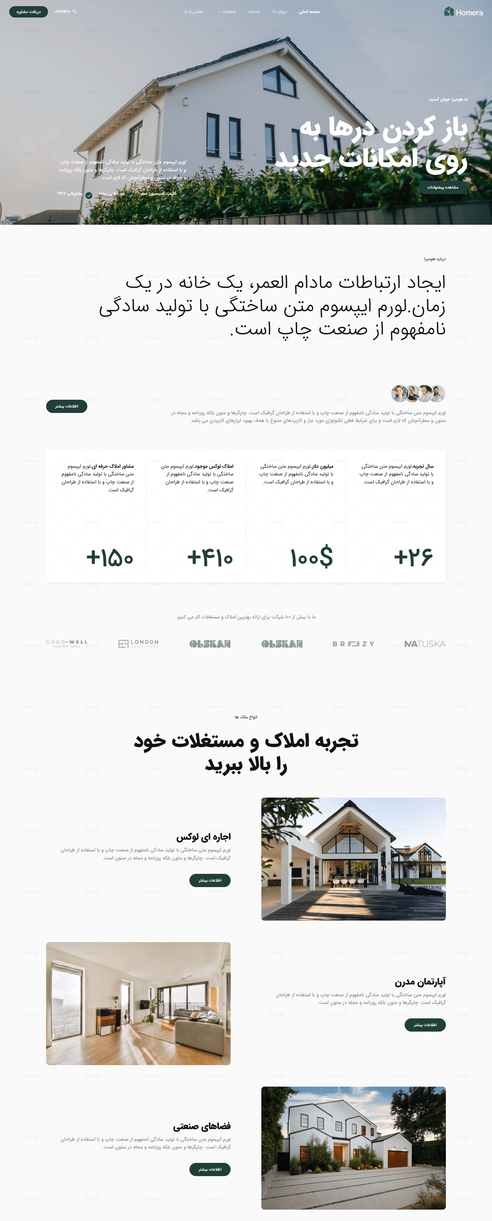 سایت آماده مشاور املاک
