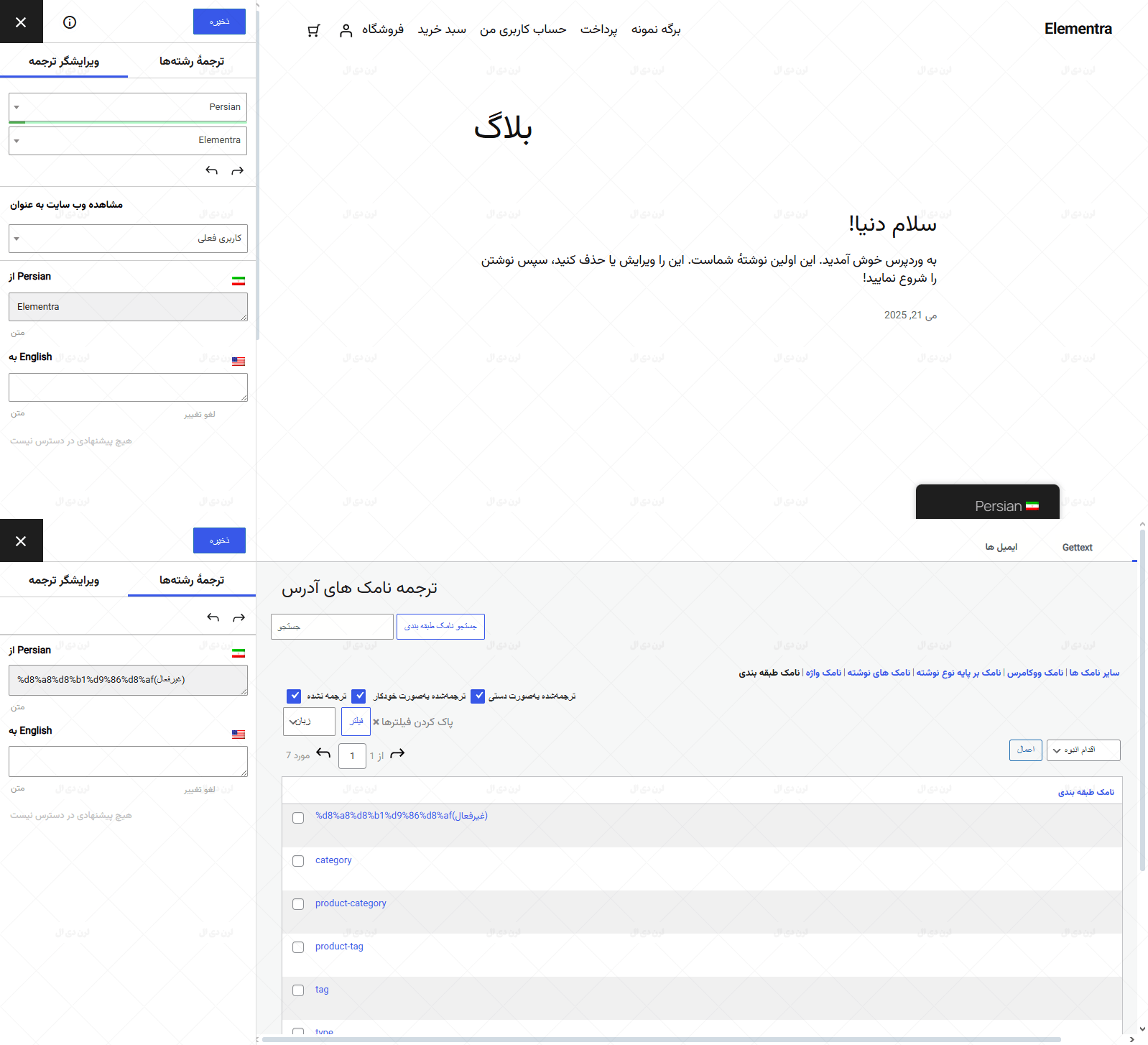افزونه فارسی TranslatePress - Business