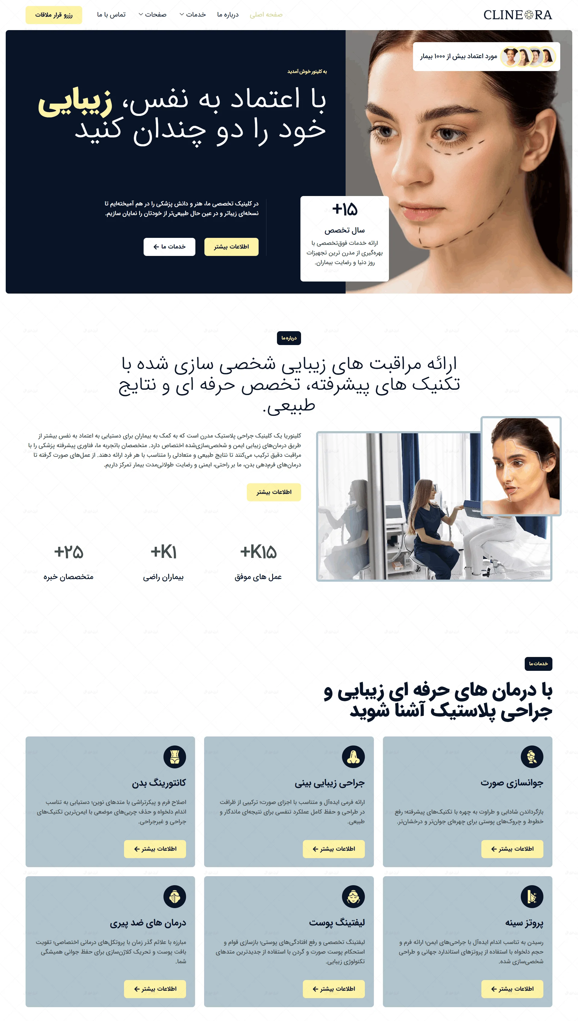 سایت آماده وردپرس جراحی پلاستیک