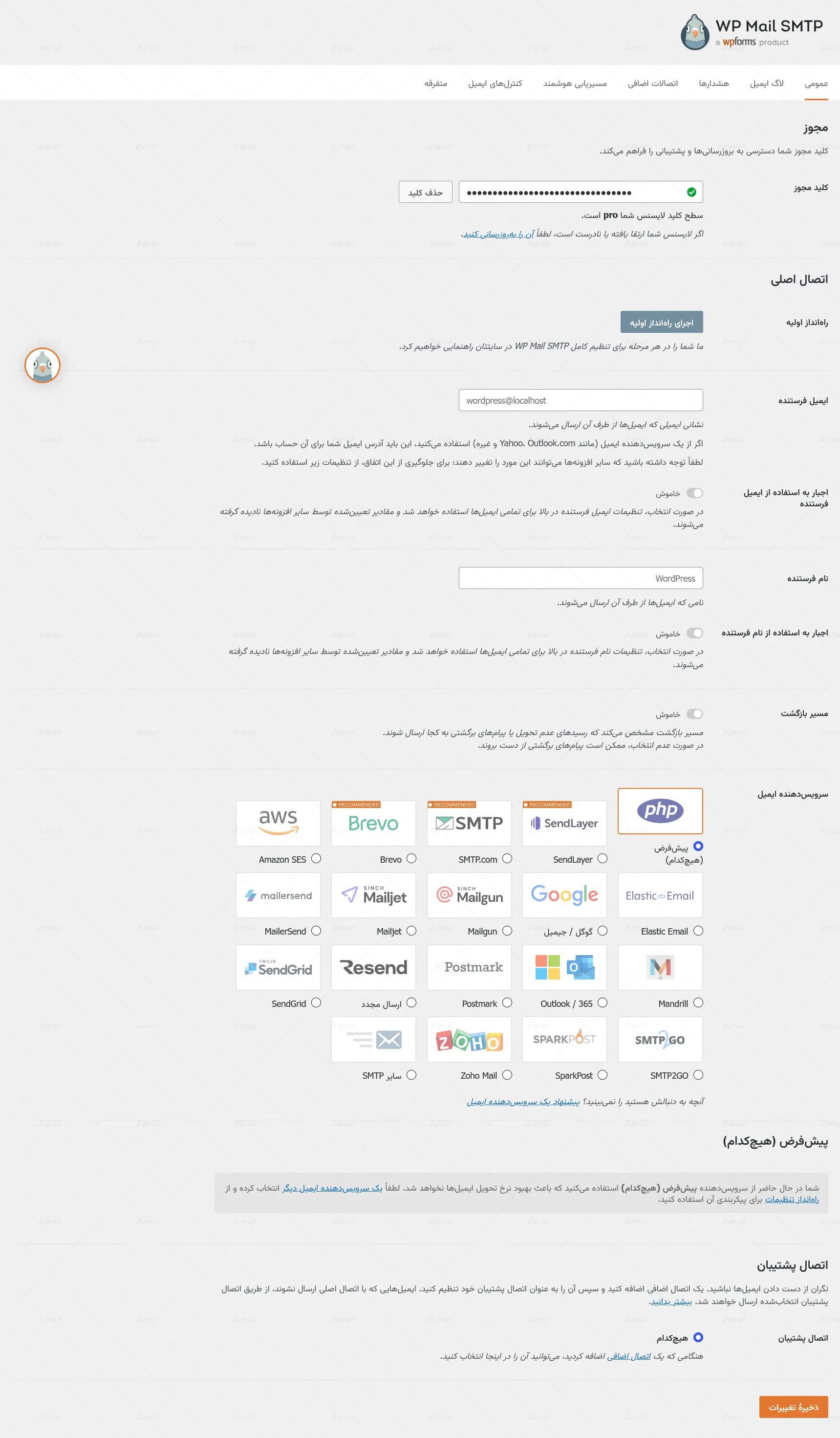 افزونه WP Mail SMTP Pro