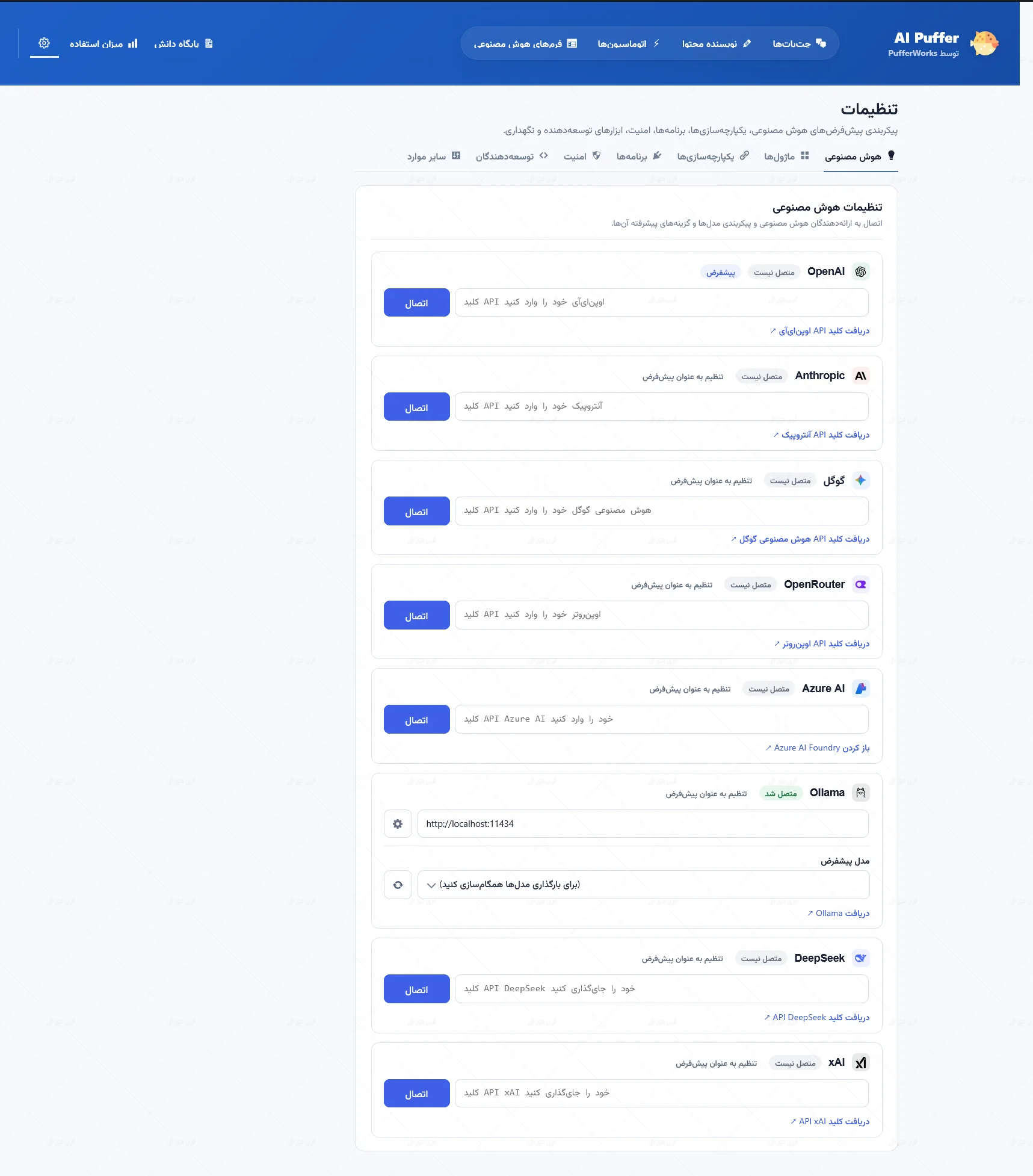 اتصال وردپرس به هوش مصنوعی
