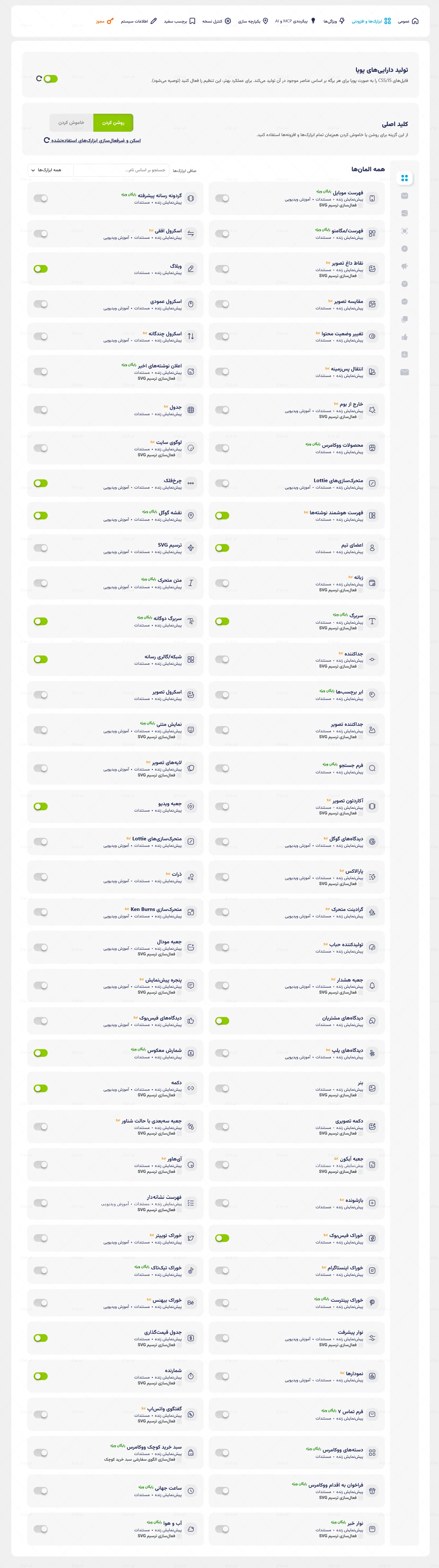 المان های افزونه Premium Addons PRO